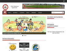 Tablet Screenshot of clubatletismoayamonte.es